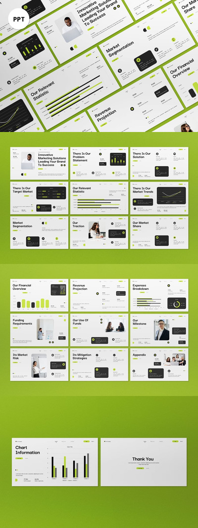 黑色现代创意宣传材料PPT模板 (PPT)