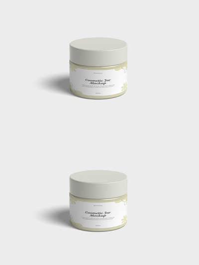 化妆品罐样机 (PSD)