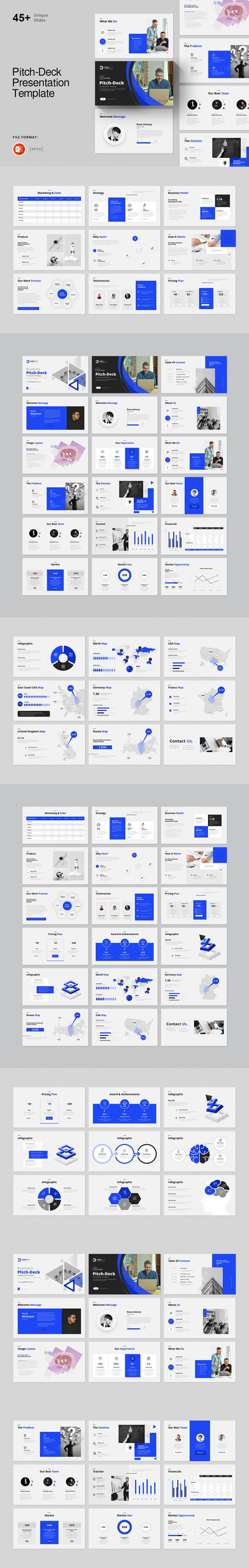 极简主义企业或业务介绍PPT模板 (PPTX)