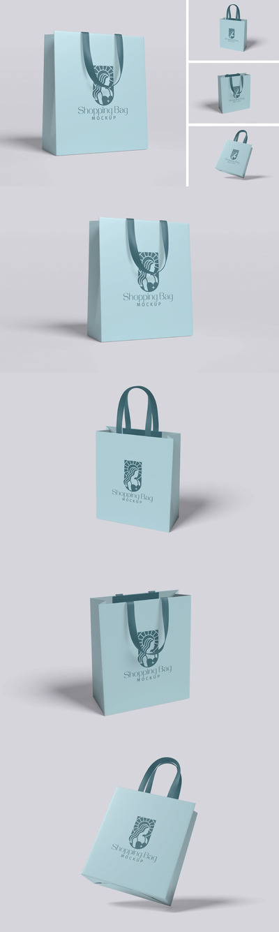 购物袋样机 (PSD,PDF)