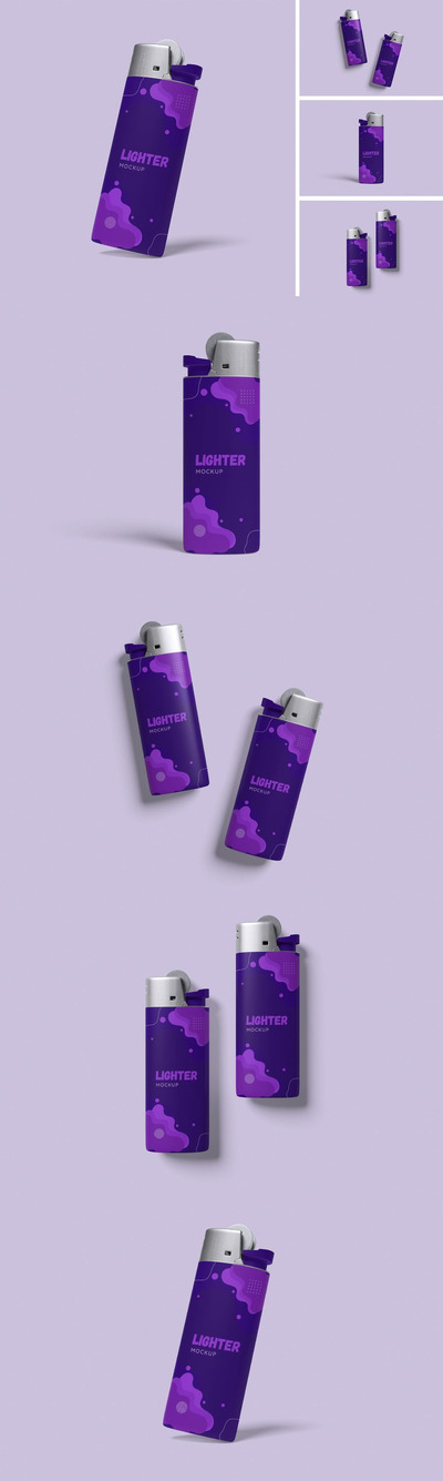 打火机样机 (PSD,PDF)
