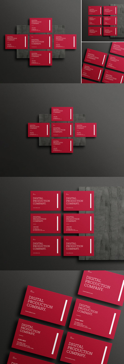 最小名片品牌样机集 (PSD)