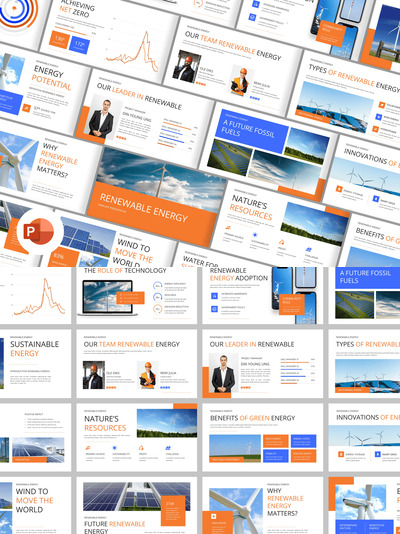 可再生能源PPT模板 (PPTX)