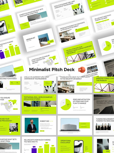 极简变形宣传材料PPT模板 (PPTX)