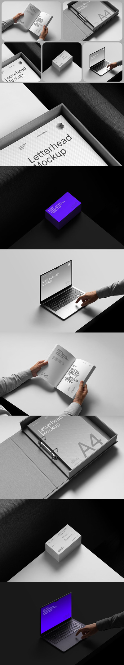 品牌标识模型/斜线系列 03 (PSD)