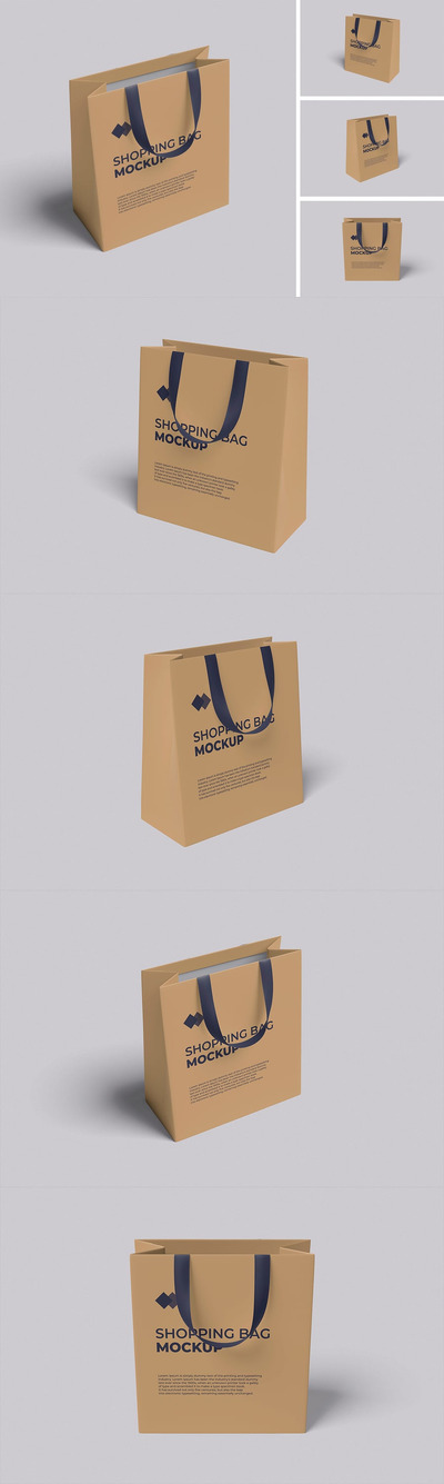 购物袋样机 (PSD,PDF)