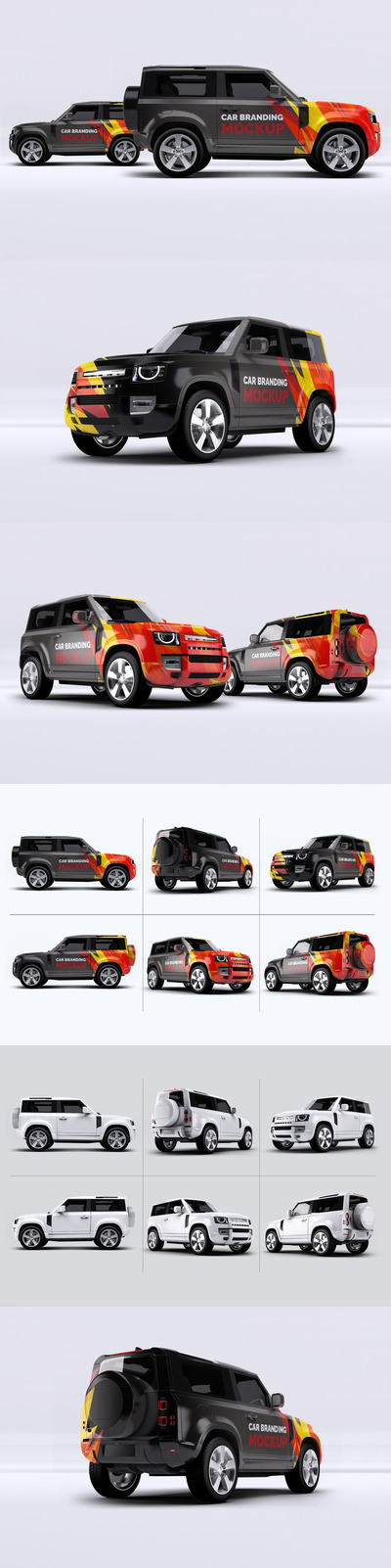 路虎汽车模型 (PSD)