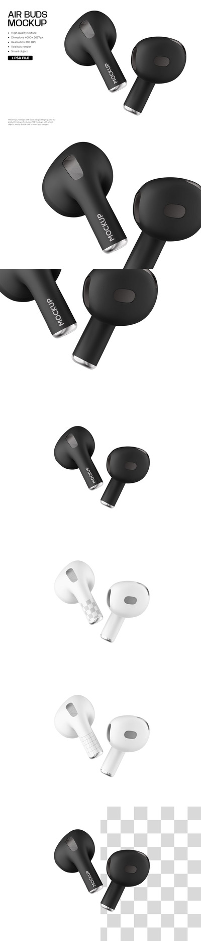 AirPods Pro 耳机样机套装 (PSD)