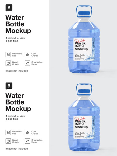 5L 透明 PET 水瓶样机 (PSD)