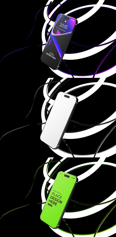 iPhone 样机 (PSD,JPG)