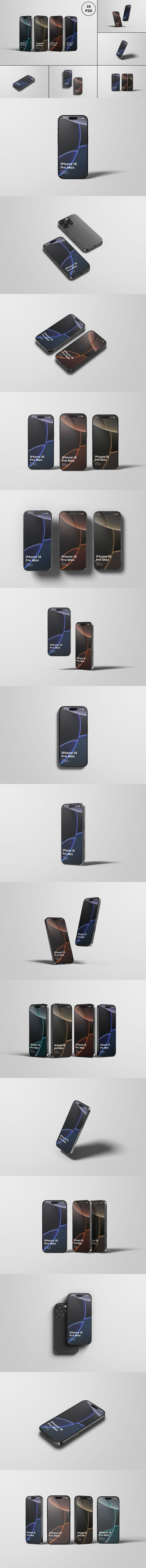Phone 16 Pro 样机 (PSD,JPG)