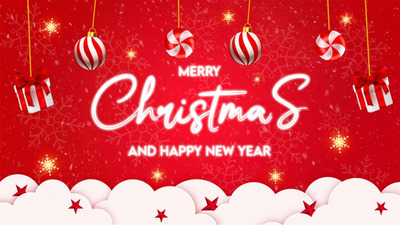 圣诞快乐|新年快乐开场白AE动画模板 (AEP)