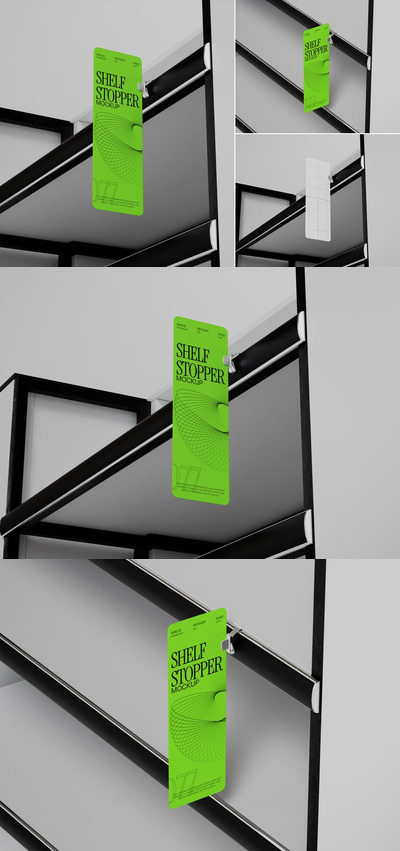 货架广告样机 (PSD)