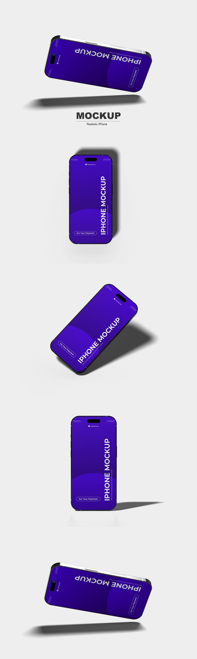 iPhone 手机样机 (PSD,PDF)