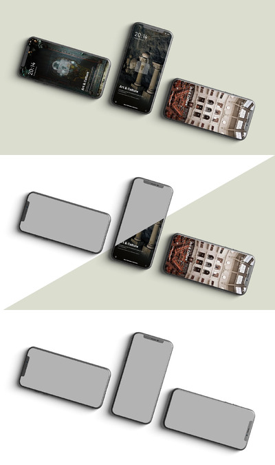 时尚的 iPhone 11 Pro Max - 样机（PSD）