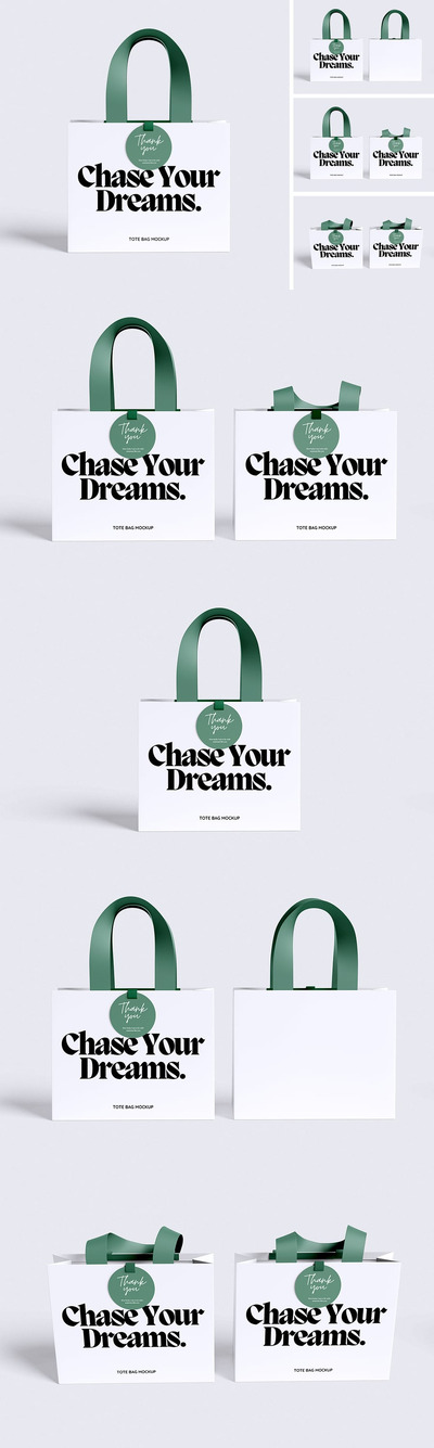 纸袋样机 (PSD,PDF)