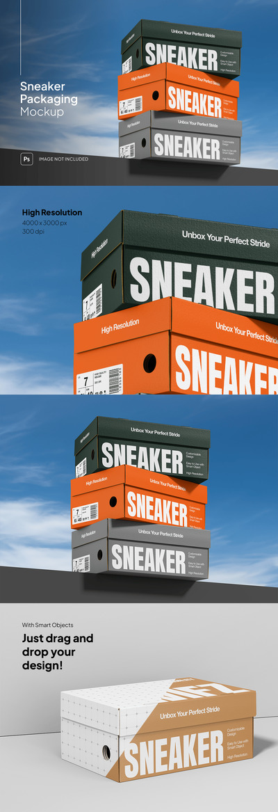 鞋盒样机 (PSD)