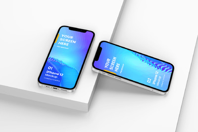 时尚的 iPhone 12 样机 12.0 (PSD)