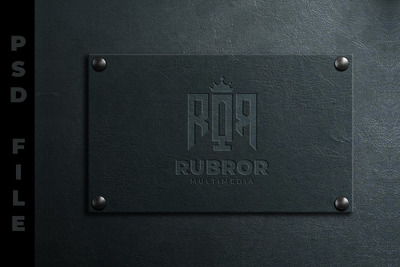 船上浮雕标志 - 样机 (PSD,JPG)