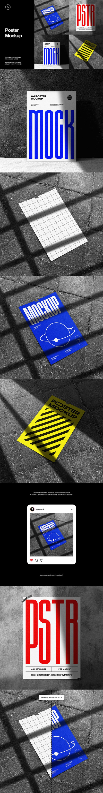 海报样机 (PSD)