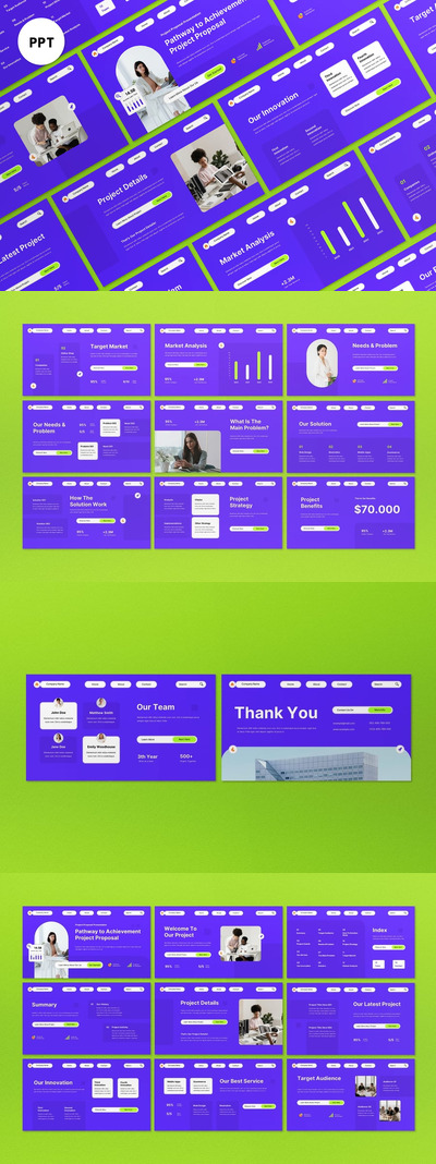 紫色现代商业提案PPT模板 (PPT)