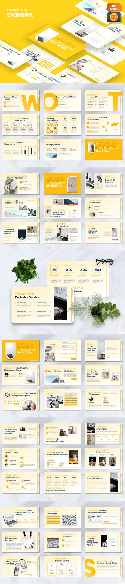 经济PowerPoint模板 (PPTX)