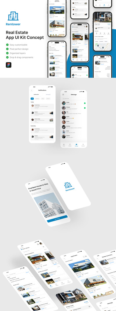 房地产应用APP UI KIT (FIG)
