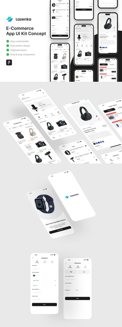 电子商务应用APP UI KIT (FIG)