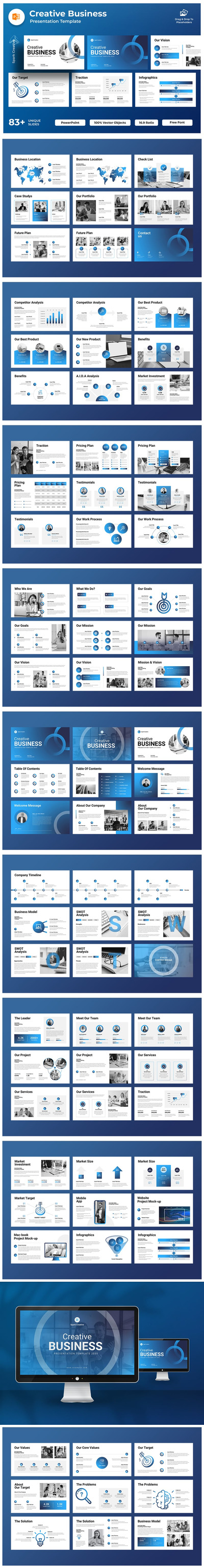 创意商业演示模板PPT模板 （PPTX）