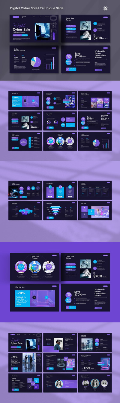 数字网络销售PPT模板 （PPTX）