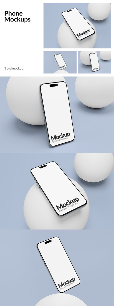 手机屏幕样机 (PSD)