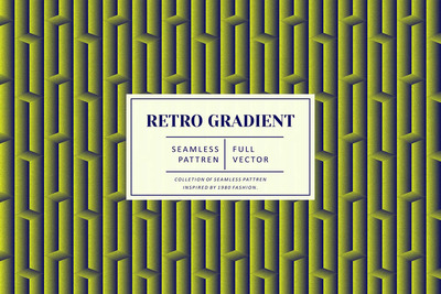 绿色霓虹灯复古渐变图案 (JPG,PNG,PSD)