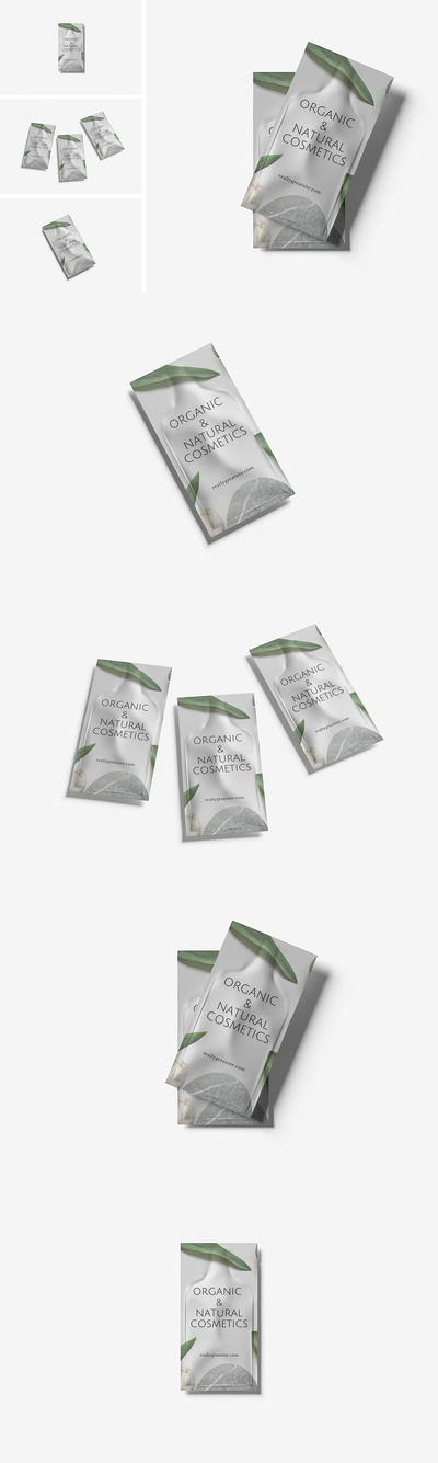 化妆品香袋样机 (PDF,PSD)