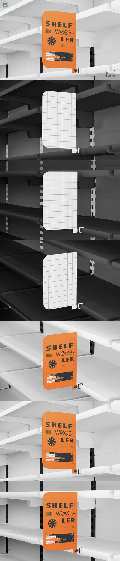 货架 Wobler 商店样机 | 004 (PSD)