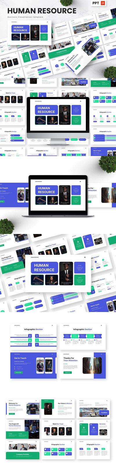 人力资源-业务PPT模板 (PPTX)