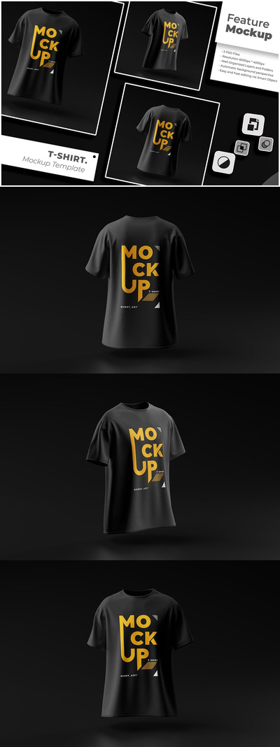 T 恤样机 (PSD)