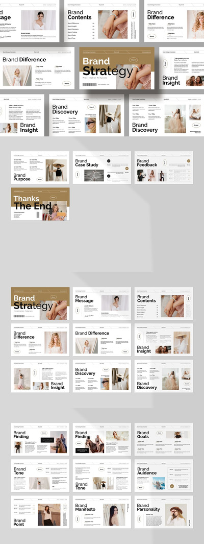 品牌战略PPT模板 (PPTX)