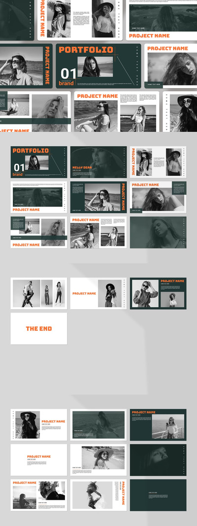 作品集PPT模板 (PPTX)