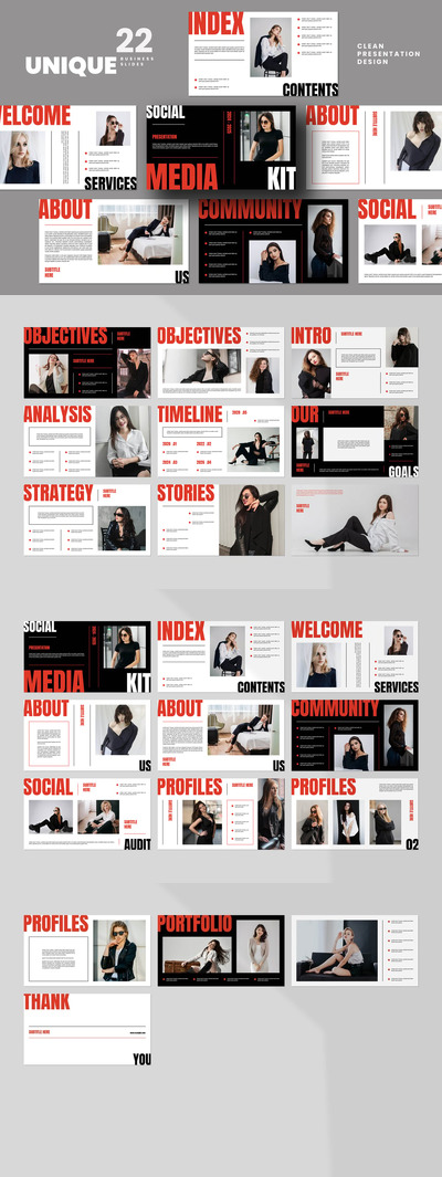 极简主义多功能PPT模板 (PPTX)