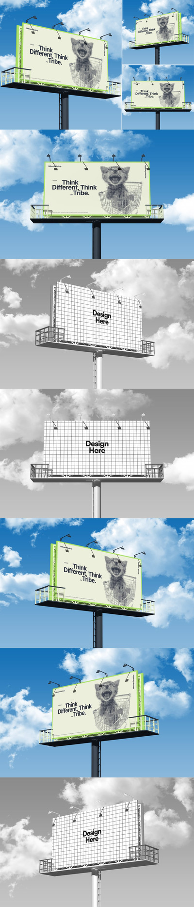 广告牌样机 002 (PSD)