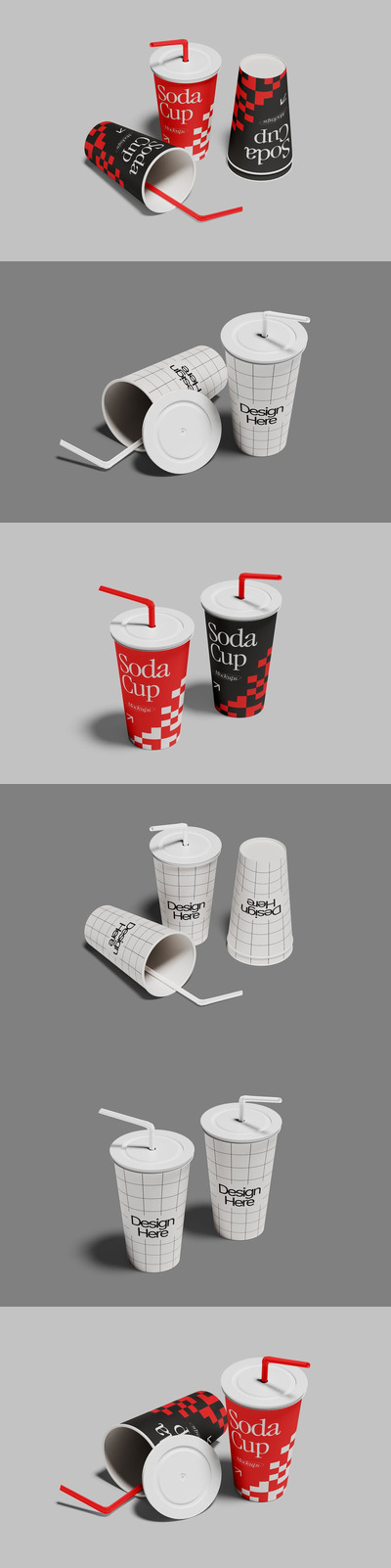 纸汽水杯样机 003 (PSD)