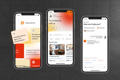 人工智能旅游应用APP UI KIT (FIG)