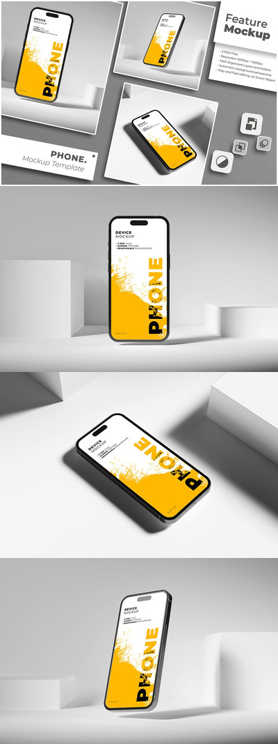 iPhone 手机样机 (PSD)