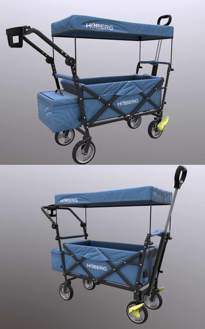 Hoberg可折叠婴儿推车 婴儿车3D模型（OBJ,FBX）