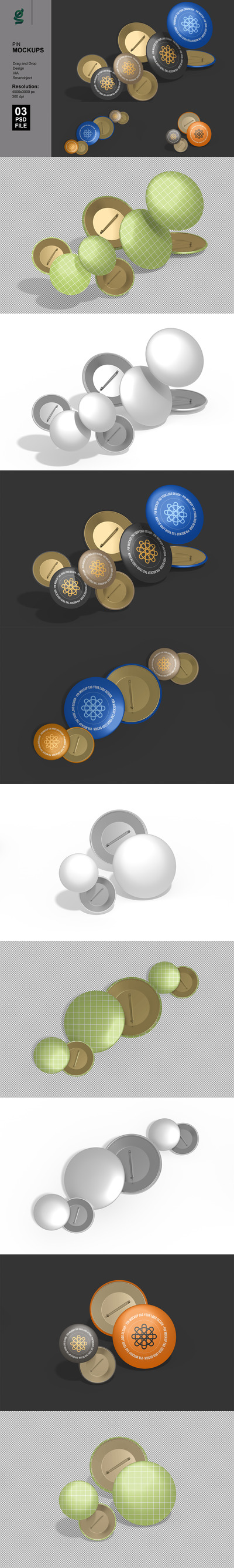 胸章样机 (PSD,PDF)