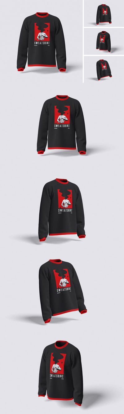 运动衫样机 (PSD,PDF)