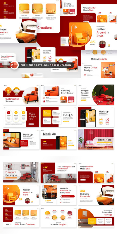 家具目录介绍PPT模板 (PPTX)