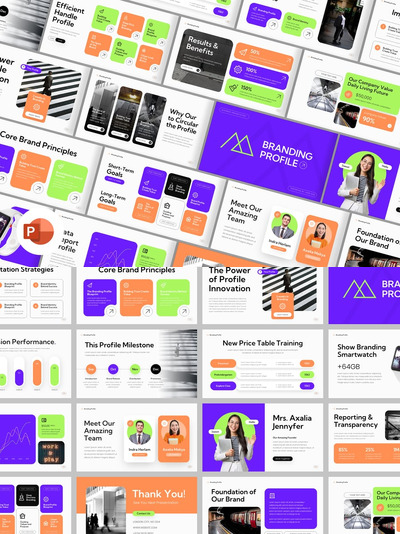 品牌简介PPT模板 (PPTX)