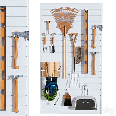 园林工具组合3D模型（OBJ,FBX,MAX）