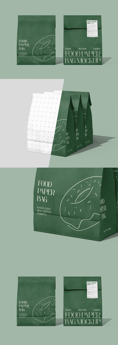 食品纸袋样机 (PSD)